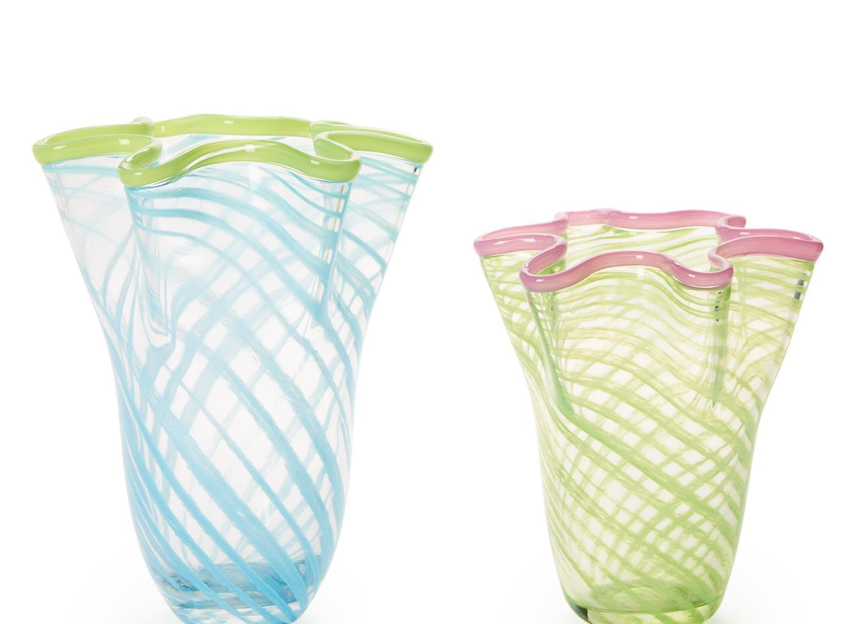 Rialto, Set of 2 Swirl Flare Vase