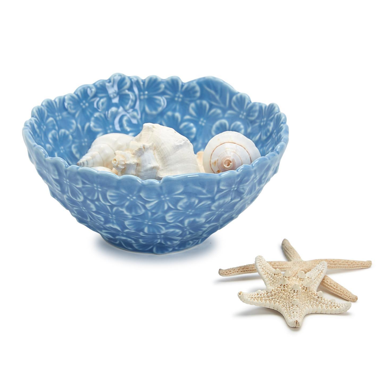Blue Hydrangea Set of 3 Tidbit Bowls