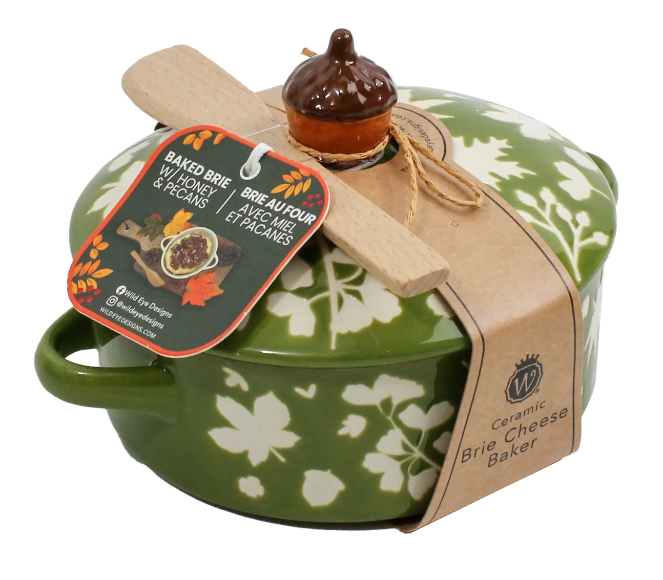 Figural Acorn Brie Baker